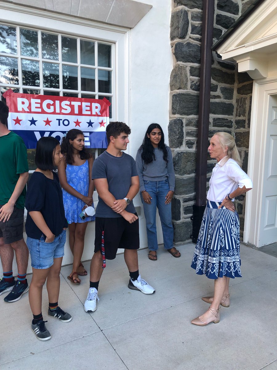 marygayscanlon's tweet image. Loved meeting the amazing students at Haverford College. Thank you to @FordDemocrats for inviting me to support voter registration efforts.