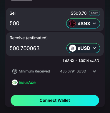 attn: $dSNX Holders - we've enabled direct exit to sUSD in both the Toros and <a href="/dHedgeOrg/">dHEDGE</a> interfaces. 

Makes it much easier to unwind portions of your hedged position to maintain <a href="/synthetix/"></a> C-Ratio.

pool: toros.finance/pool/0x59babc1…