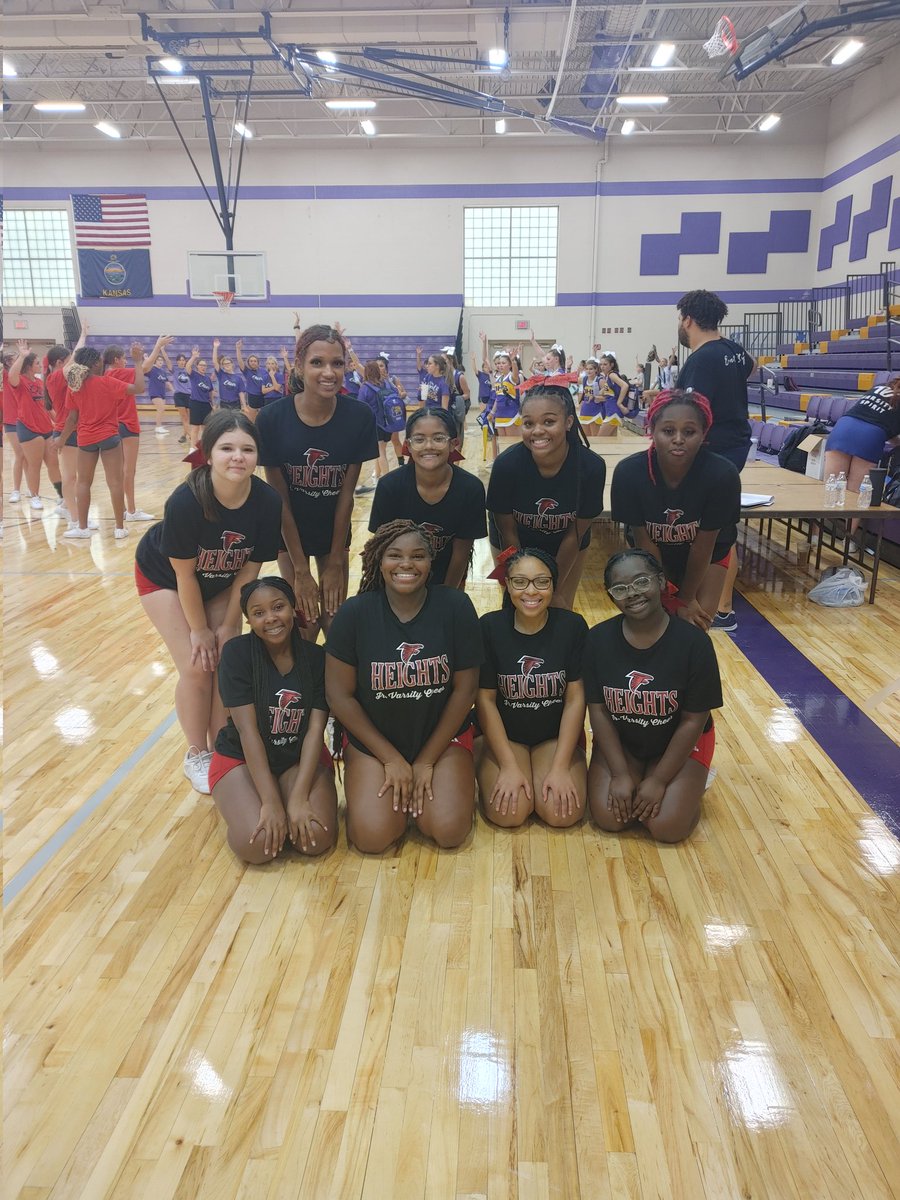 JV learning some new moves at the Spirit Spreader!