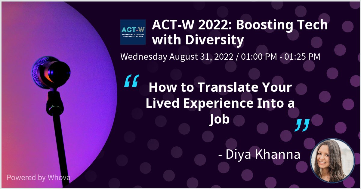 dkhanna80's tweet image. I spoke at ACT-W 2022: Boosting Tech with Diversity on a topic that is so important to me. Thank you to everyone for attending ! @ChickTechorg #actw2022 #boostingtechwithdiversity #chicktech
