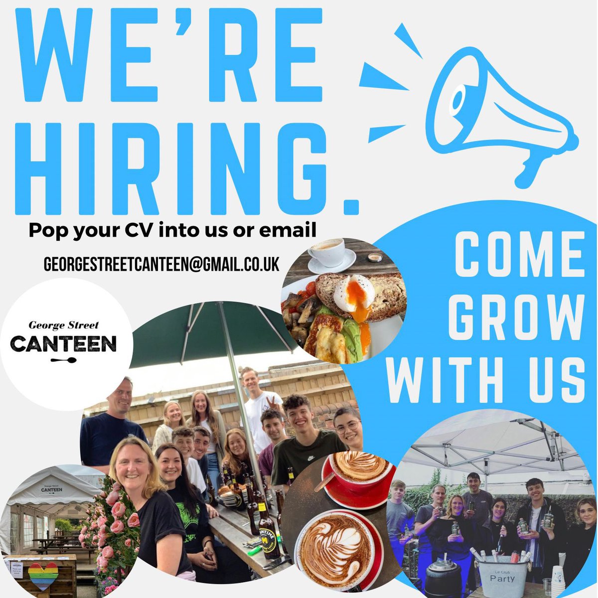 We are currently looking for full and part time people to join our team ! Email georgestreetcanteen@gmail.com or pop your CV in