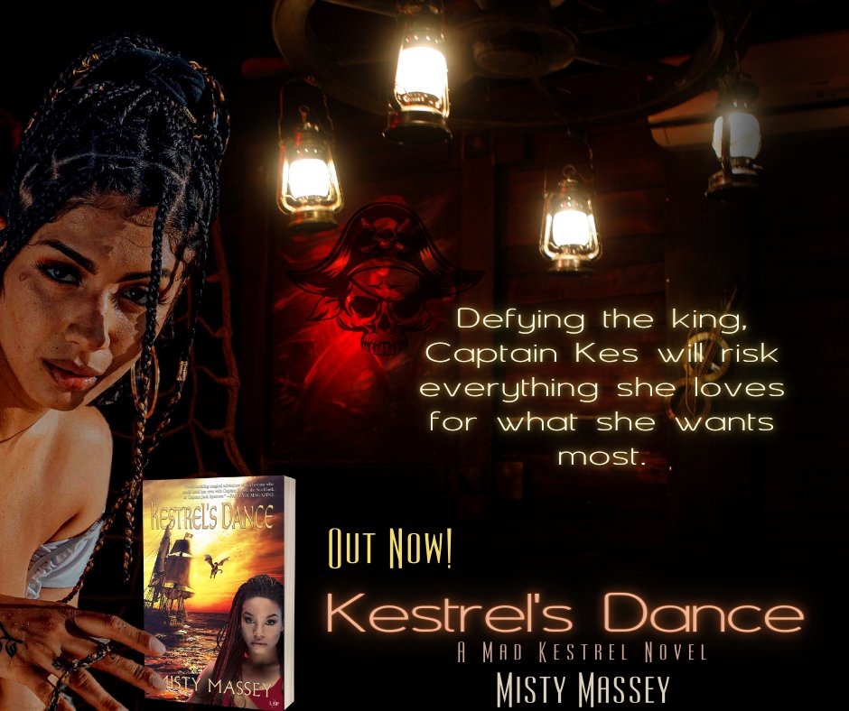 Each wrong turn may mean her death or the death of her crew...
Kestrel's Dance by @MistyMassey
⛵️⛵️⛵️
mybook.to/KestrelsDance
‍☠️‍☠️‍☠️‍☠️
#fantasy #bookfantasy #booktwt #BookTwitter #BookBoost #BookRecommendations #BookPlug #BookPromo #MadKestrelSeries