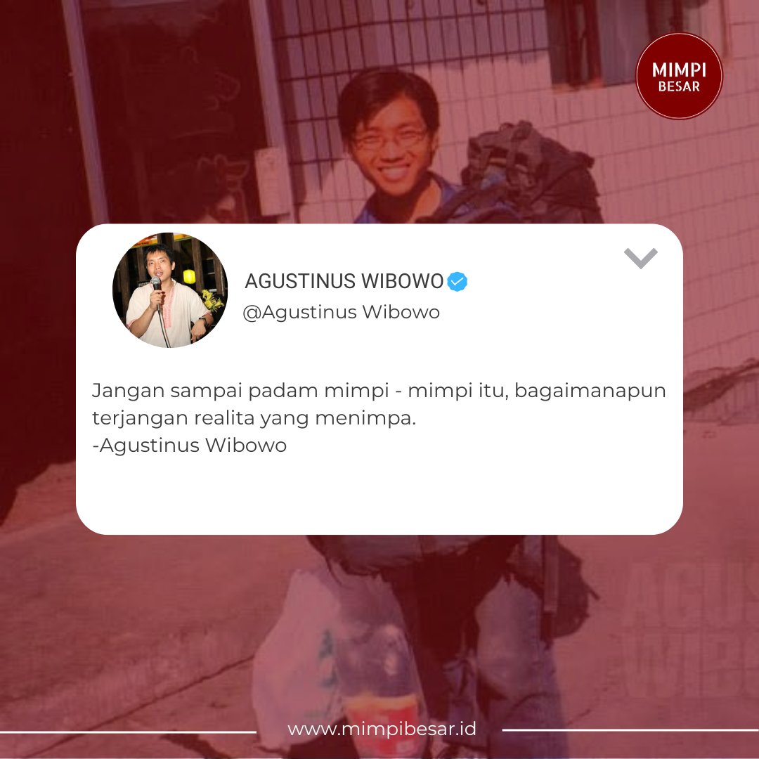 Sobat Mimpi Besar tetap konsisten dan semangat ya✨

#Mimpibesar