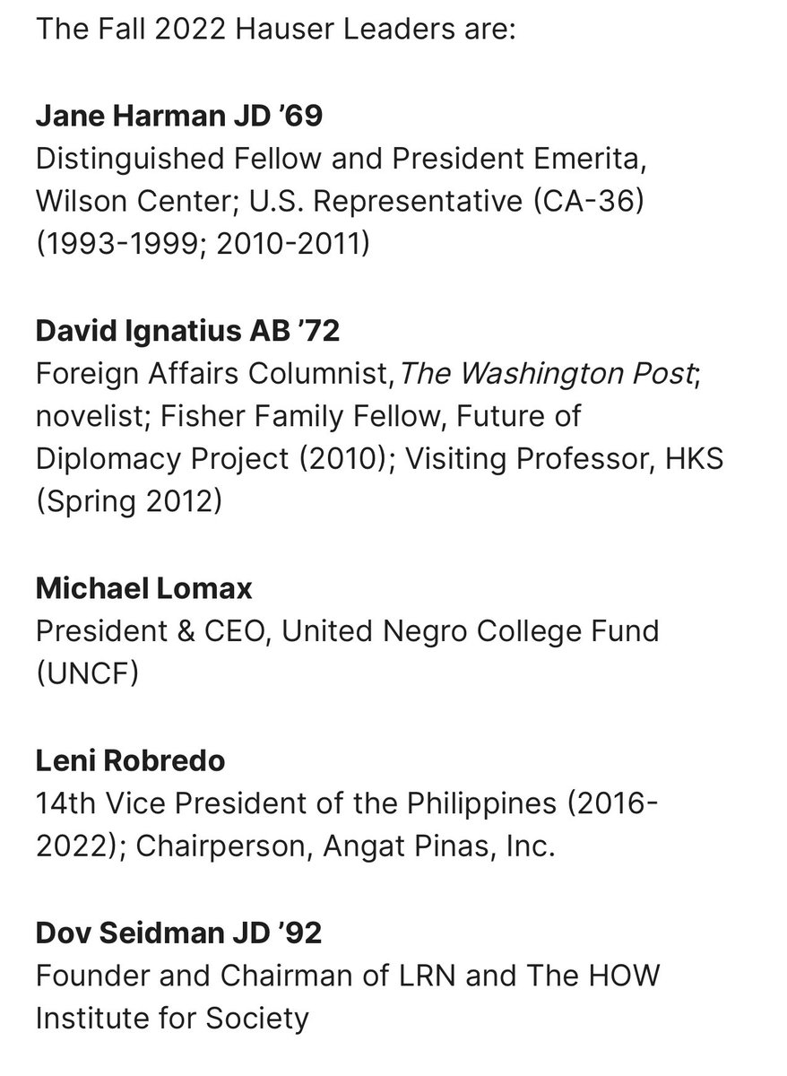 Former Vice President and Angat Buhay chair Leni Robredo chosen as one of Harvard Kennedy School’s Center for Public Leadership Fall 2022 Hauser Leaders | <a href="/anjocalimario/">Anjo Cagmat Alimario</a>