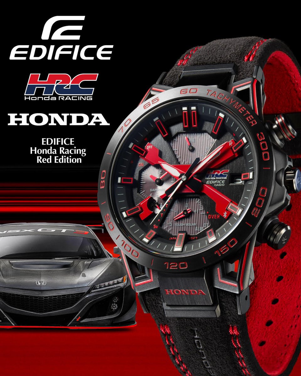 CasioEdificeJP's tweet photo. 💠鈴鹿サーキット60周年を記念したHonda Racing Red Edition、本日より予約を開始しております💫
https://t.co/NBIna1ykSO
#EDIFICE #CASIO #HondaRacing https://t.co/yr0gLqow0D