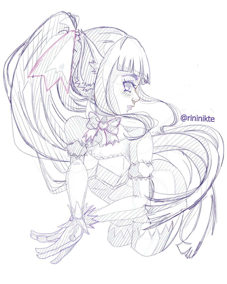 RiniNikte's tweet photo. Mew Zakuro🐺💜✨

¡Ella es mi Mew Mew favorita! ¿Cuál es la tuya?

She's my favorite Mew Mew! Which is your?

#TokyoMewMewNew #MewZakuro #fanart #wolf #magicalgirl #purple #purplehair #anime #skecth #WIP https://t.co/vVX5i8yYW4