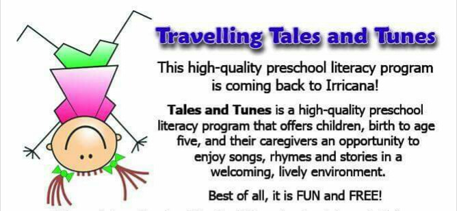 IrricanaLibrary's tweet photo. Travelling Tales &amp; Tunes registration deadline is approaching! Sign up your kid (ages 0-5) for this program before August 31st.

To register and for more information, visit https://t.co/MuPofRXIu4 https://t.co/uw5vMxirz2
