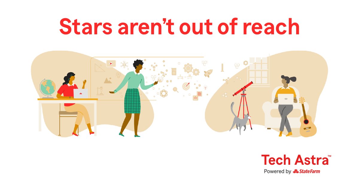 Do you know a female student interested in STEM? Registration is now open for 5th-12th grade girls to participate in the Tech Astra Summit sponsored by <a href="/StateFarm/">State Farm</a> on Oct. 1. In-person and virtual options available.

Learn more: st8.fm/3Czn8iZ