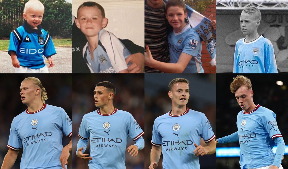 All four of them were on the pitch for Manchester City today