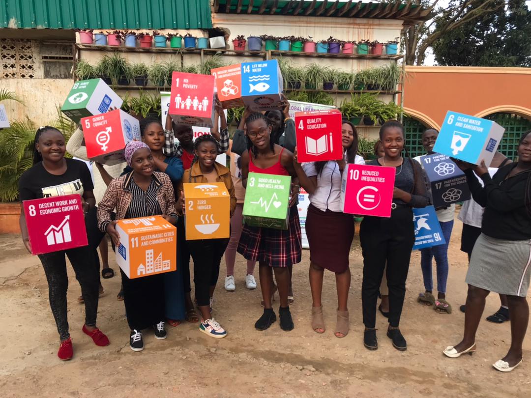 GlobalLUg's tweet photo. Day3 was the world's largest lesson- the #SDGsto the @She_LeadsUg  Girl Advocates with @UNDP4Youth representative -Mercy Namubiru 
@UNDPUganda @Catalyst2030 @AccountLab @OPMUganda @UgandaMFA @SDG2030 @SDGs_IDBG 
#SheLeads https://t.co/h79MMkmZ1D