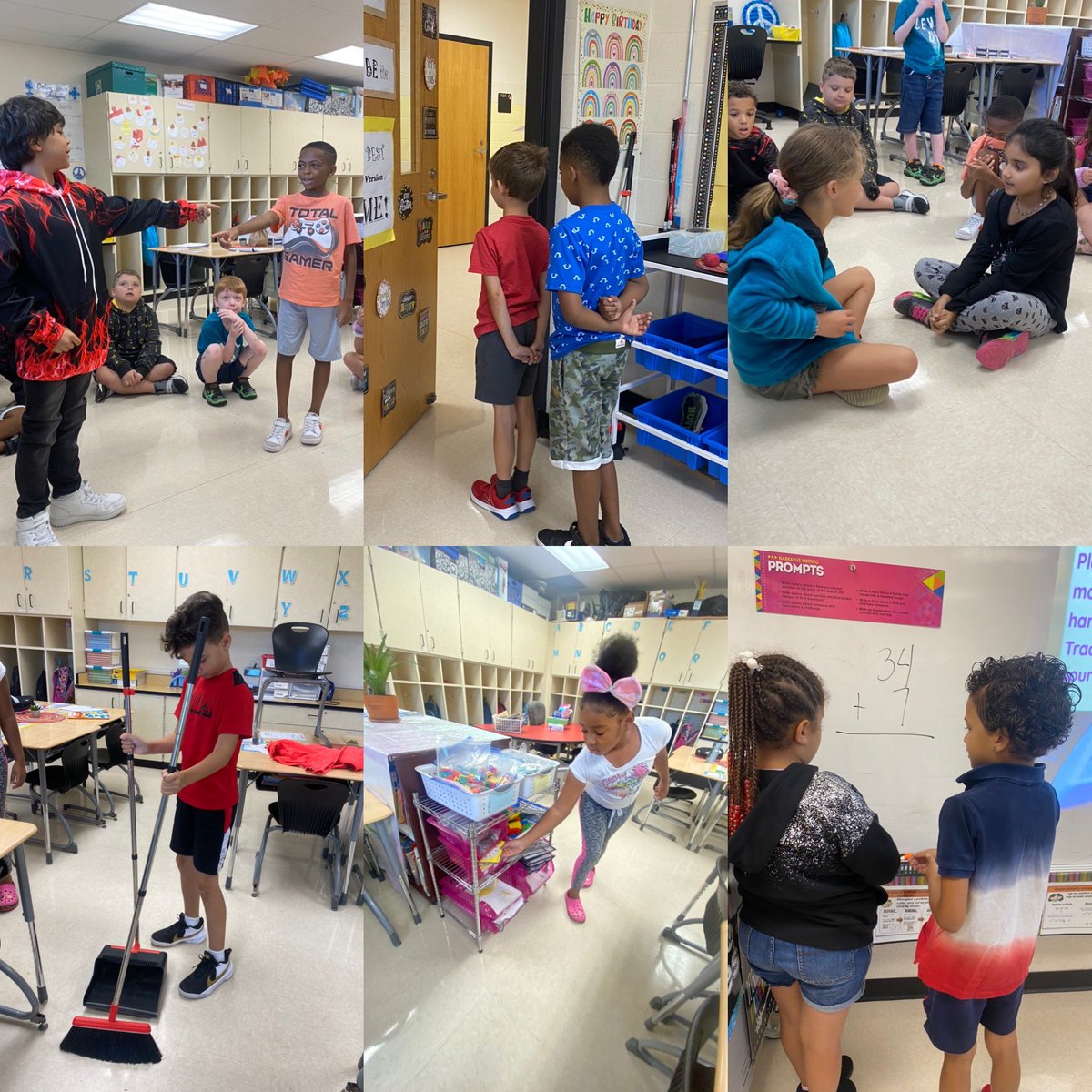 MeganGWCS's tweet photo. Role-playing what an effective, kind classroom looks like #SEL #workingtogether @warrenschools #LincolnPrideWCS https://t.co/XQSCLqmFsX