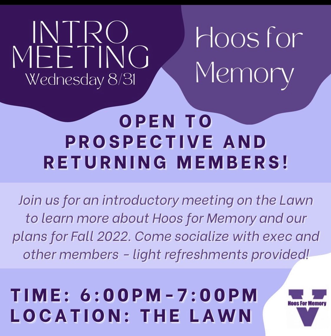 HoosForMemory's tweet photo. @uva @uvahealthnews @presjimryan Stop by The Lawn tonight to learn more! https://t.co/KoKSCG1SwB