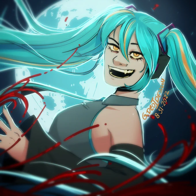 Miku and Miku again...Miku if she were a time traveling vampire  