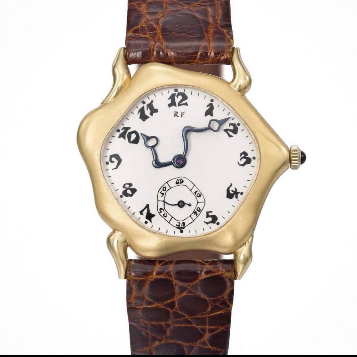 Asymmetrical watches by Dino and Roberto Falcone (1980’s)