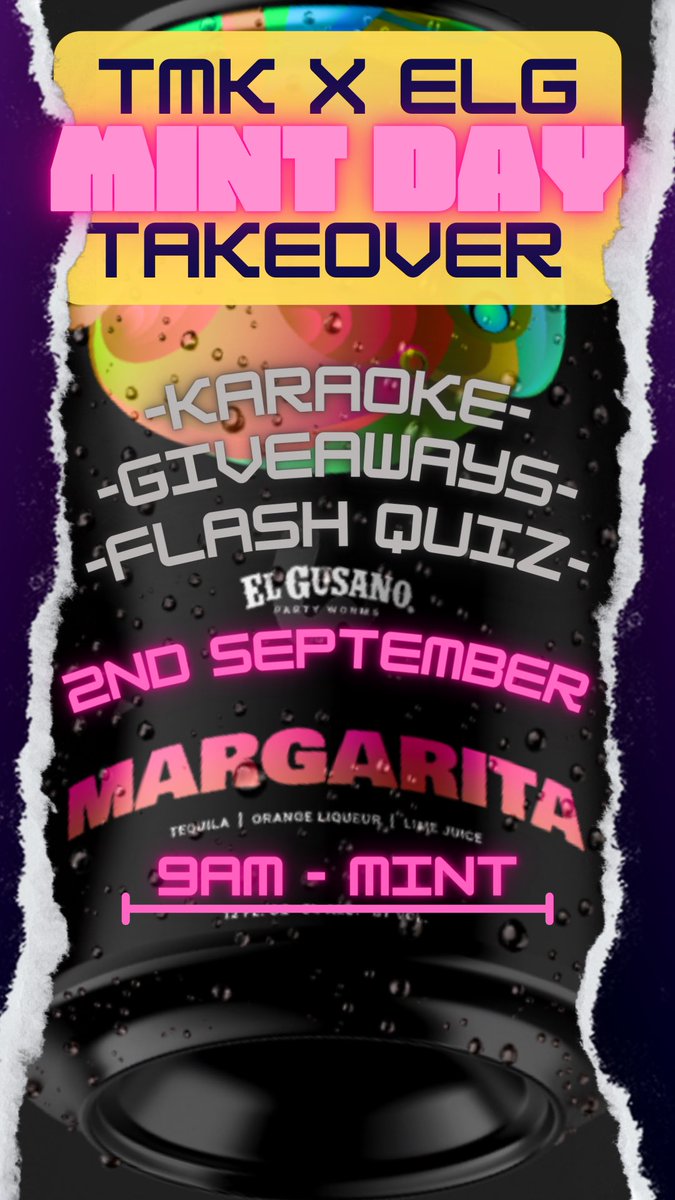 Happening tomorrow!

YES! A TMK TAKEOVER of the @ElGusanonz discord is locked! 🔒 

We are bringing the vibes on road to mint! 

-Karaoke
-Flash quizes
-Giveaways
+more

Come and vibe with us from 9am all the way through to mint (8pm) 

#NFTCommunity #NFTGiveaway #web3 #mint