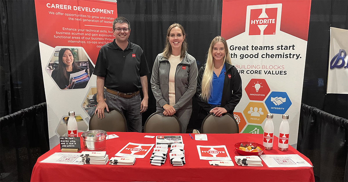 HydriteCo's tweet photo. This week Hydrite team members Eric, Amanda & Sarah visited the Wabash Valley for a career fair + job expo hosted by @wtwonews at the Terre Haute Convention Center.
Check out open roles at our Terre Haute facility: https://t.co/VgTZDKITgb
#IndianaJobs #INJobs #TerreHaute https://t.co/S0Mp6k8XYr