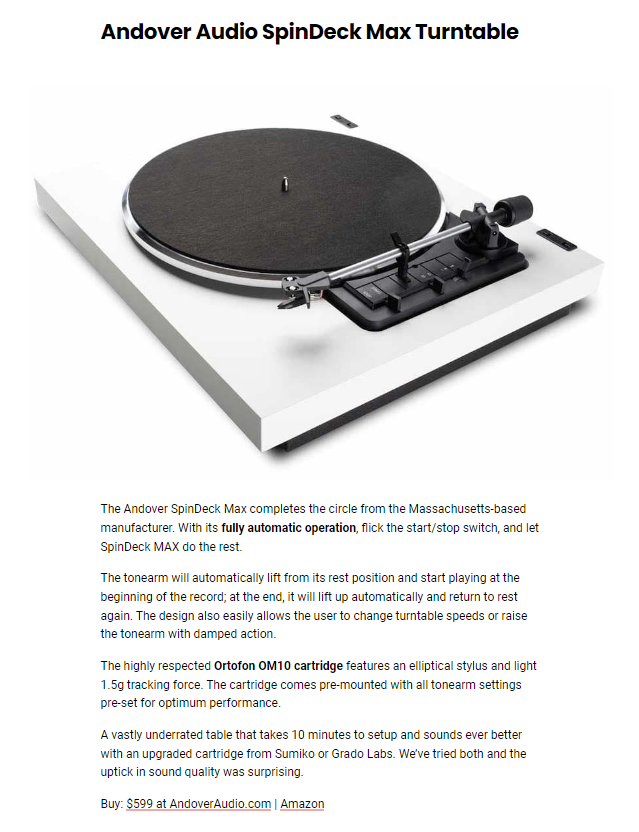 Lance A Schart π³οΈβππΊπ¦π΅πΈπΈπΎπ¬πͺπΉπΌ (@lanceaschart) on Twitter photo <a href="/AndoverAudio/">Andover Audio</a> <a href="/ecoustics/">ecoustics</a> ATTENTION #VinylRecord fans: I fully endorse the <a href="/AndoverAudio/">Andover Audio</a> SpinDeck MAX #Turntable. And, if you buy one using THIS link, I will make a $12 donation to my local food bank in your name:
andoveraudio.com/LVilleVinyl
#VinylRecords #Soundtrack #HiFi #RecordCollecting #VinylCommunity <a href="/AndoverAudio/">Andover Audio</a> <a href="/ecoustics/">ecoustics</a> ATTENTION #VinylRecord fans: I fully endorse the <a href="/AndoverAudio/">Andover Audio</a> SpinDeck MAX #Turntable. And, if you buy one using THIS link, I will make a $12 donation to my local food bank in your name:
andoveraudio.com/LVilleVinyl
#VinylRecords #Soundtrack #HiFi #RecordCollecting #VinylCommunity