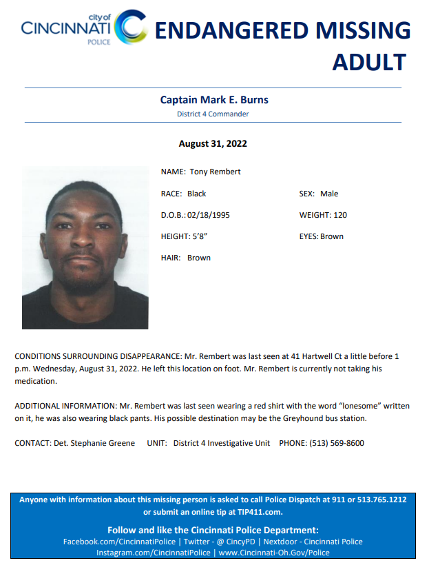 Cincinnati Police Department tweet media
