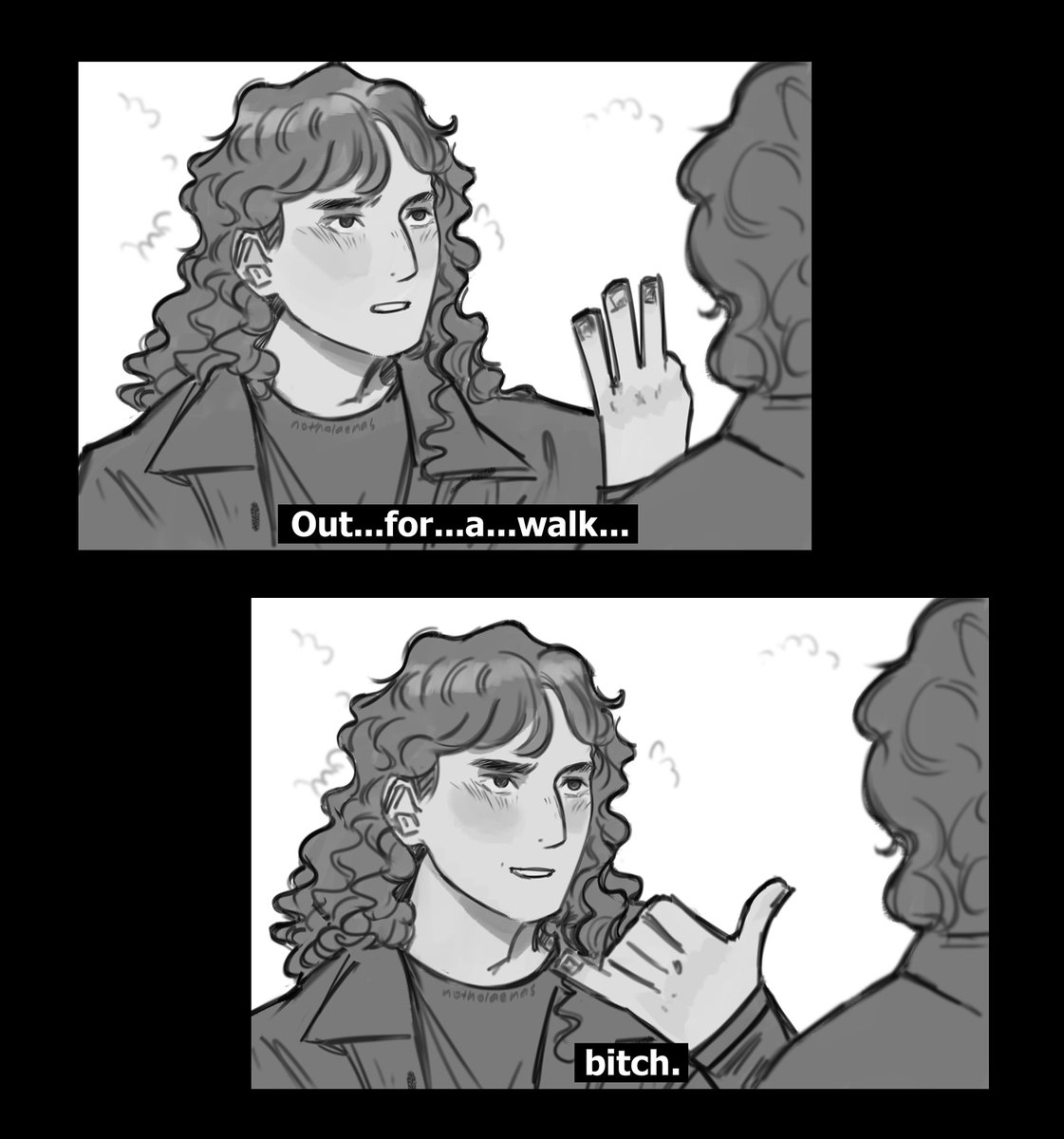 notholaenas's tweet photo. #steddie based on that buffy the vampire slayer scene 🦇
#StrangerThings https://t.co/XSSZVEl3RF