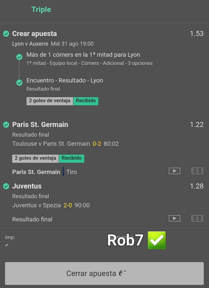 Rob7_oficial's tweet image. Y otro día ganando, ya he perdido la cuenta de cuantos dias seguidos van..

Gracias!!!!!!!!! 

#apuestas #free #rob7 

t.me/picksenverds