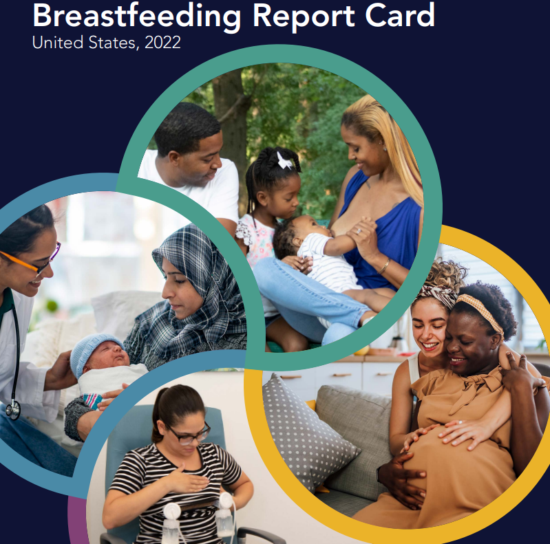 BlytheThomas's tweet photo. Too soon for a report card? Nope. Just in time for #NBM22! @CDC_DNPAO released the 2022 #breastfeeding score card today. Is your state on track? https://t.co/IbmRXsFDZG @1000Days #First1000Days https://t.co/jSUymt4G09
