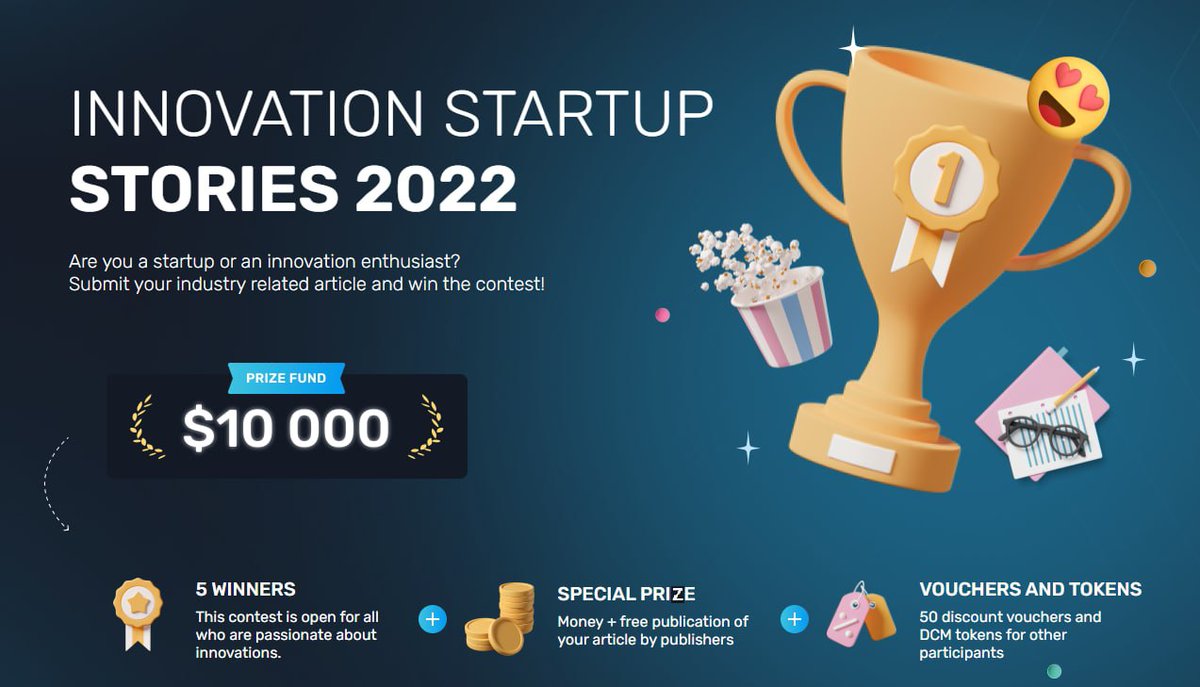 1World_Online's tweet photo. DEADLINE EXTENDED! 1World Online sister company @DCMSwiss extends Innovation Startup Story Award 2022 #CONTEST. Submit your breakout idea today for a chance to win up to $10000. To register visit https://t.co/cWv0UuQzGo #createprotectpromote #web3media #dcm. #mediacontest https://t.co/Eq8e2tmaNB