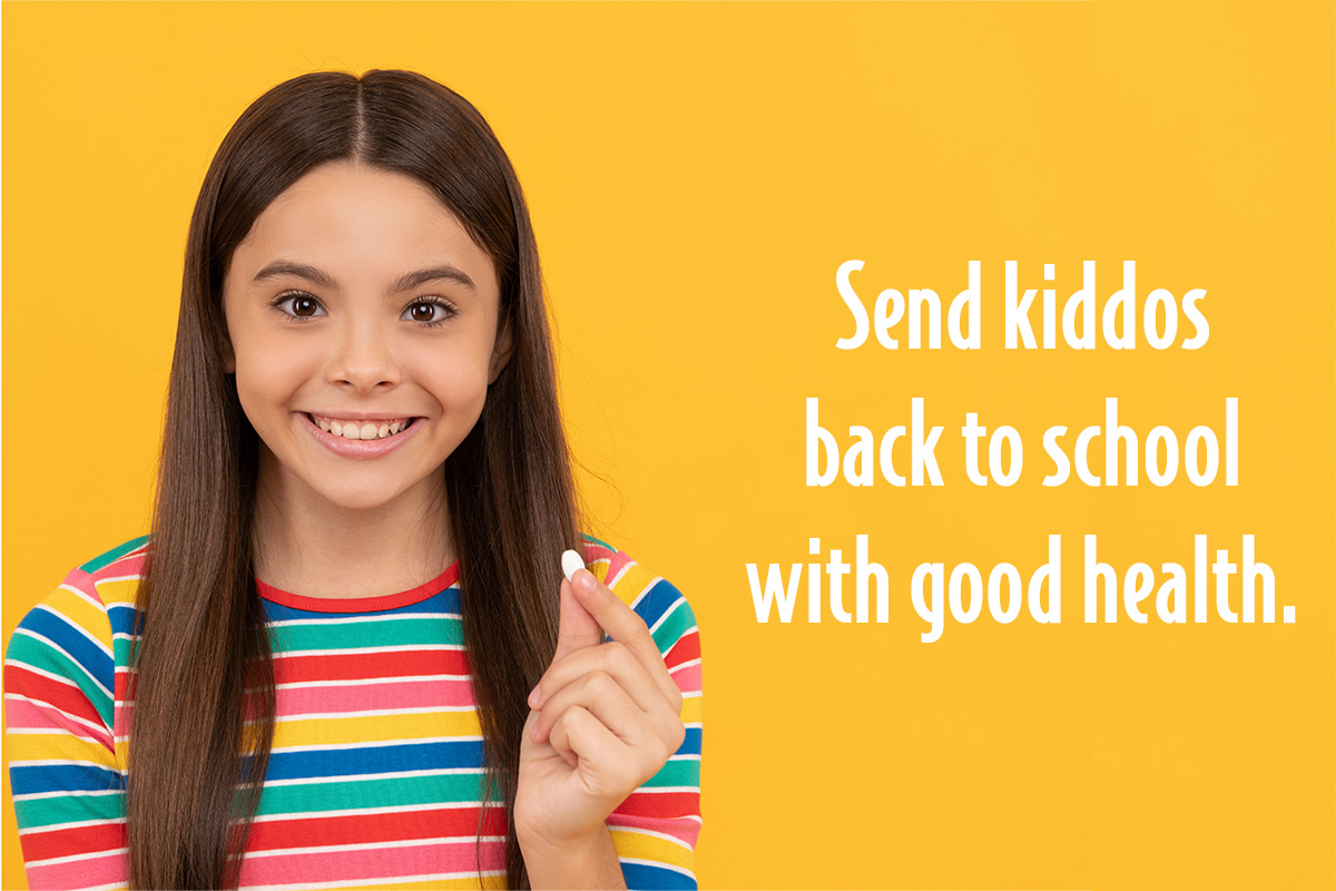 Vitamins like A,C,D and E are all staples in children's multivitamins, and each of them is important for supporting immune health all year long. Stop by and talk to our staff about which multivitamin we recommend for your child for the new school year!