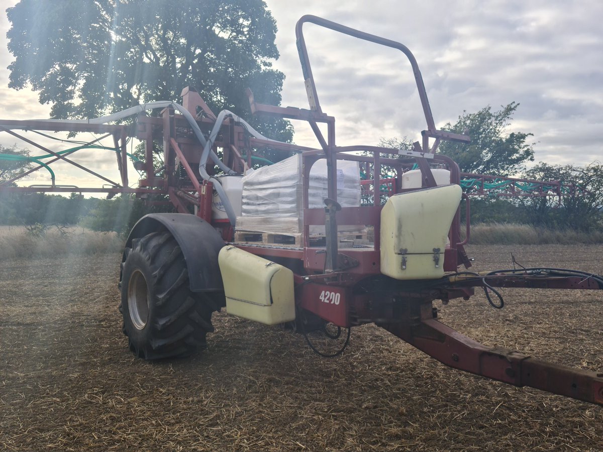 First contract outing in earnest for the newly built Avadex applicator.  180 acres successfully covered this afternoon. <a href="/MatlockErin/">Erin Matlock</a> <a href="/wdp52/">David Park</a>
