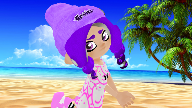 ShortcutsVR's tweet photo. And Here is Everyone's Favorite from the Splatoon 3 Game Yuka! I did my Best to make it look as Close as i could with this one, the hair is from the SFM addon, I might make this a Private Avatar on how cute she is #Splatoon3 #MikuMikuDance #VRChat #SplatoonAvatarCreator https://t.co/DuAsBaPKrj