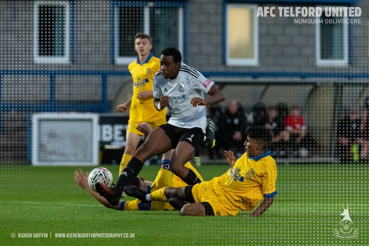 AFC Telford United (@telfordutd) on Twitter photo FULL TIME: It’s seventh heaven for our <a href="/AFCTU_Youth_Dev/">AFC Telford Youth</a> U18s who cruise into the next round of the FA Youth cup.
Goals from Joe Afful (3), Calvin Smith
Tom Dixon, Abdul Bakare & Evan Adjei FULL TIME: It’s seventh heaven for our <a href="/AFCTU_Youth_Dev/">AFC Telford Youth</a> U18s who cruise into the next round of the FA Youth cup.
Goals from Joe Afful (3), Calvin Smith
Tom Dixon, Abdul Bakare & Evan Adjei