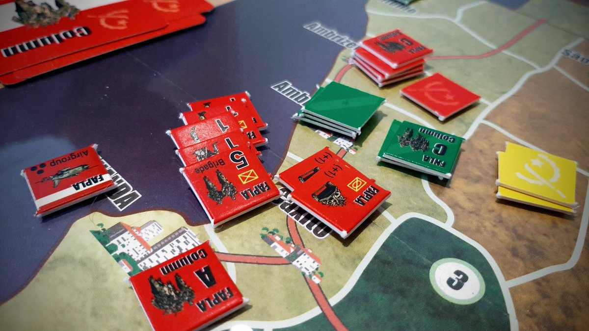 RobFactor's tweet image. The Battle of Ambriz between @MeepleLady (FLNA) and @HBuchanan2 (FAPLA) ended up in a knockout victory for the powerhouse Commie forces. &apos;Angola&apos; at #CSWExpo.