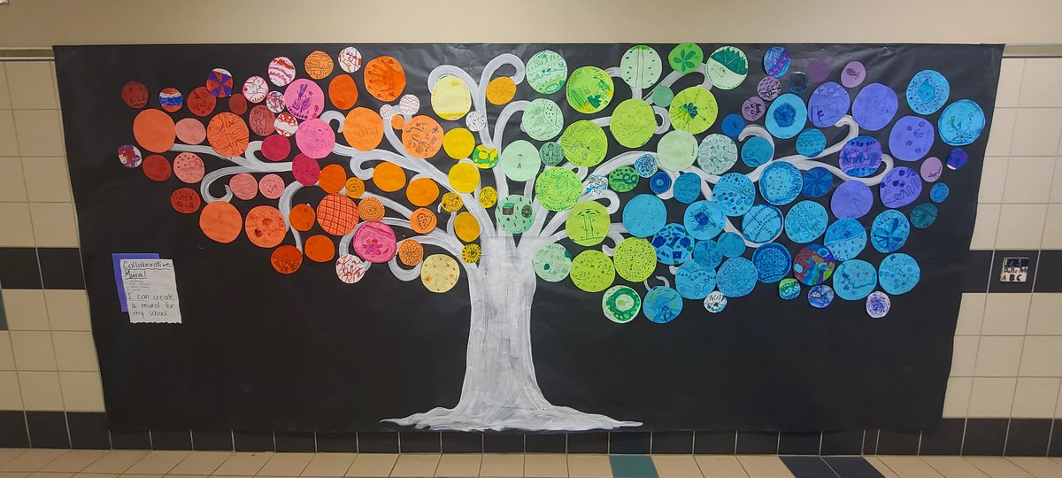 L👀k at this collaborative mural from students of all grade levels. Our Mustang Artists are so talented! <a href="/AACPSArtsEngage/">AACPSArtsIntegration</a> 🎨 #AACPSAwesome #MustangPride🐎
#ExploreDiscoverDream⚓️