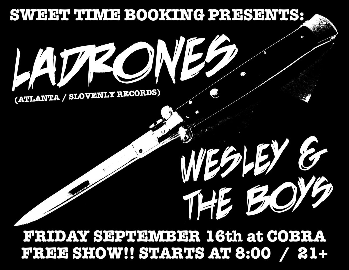 Free rock n roll show comin up on the 16th at The Cobra Nashville