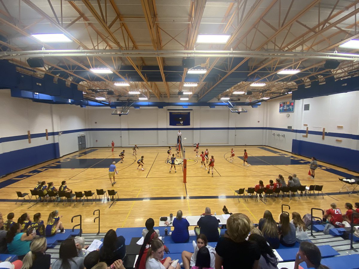 Volleyball is underway @ LMS! Go Eagles 🦅