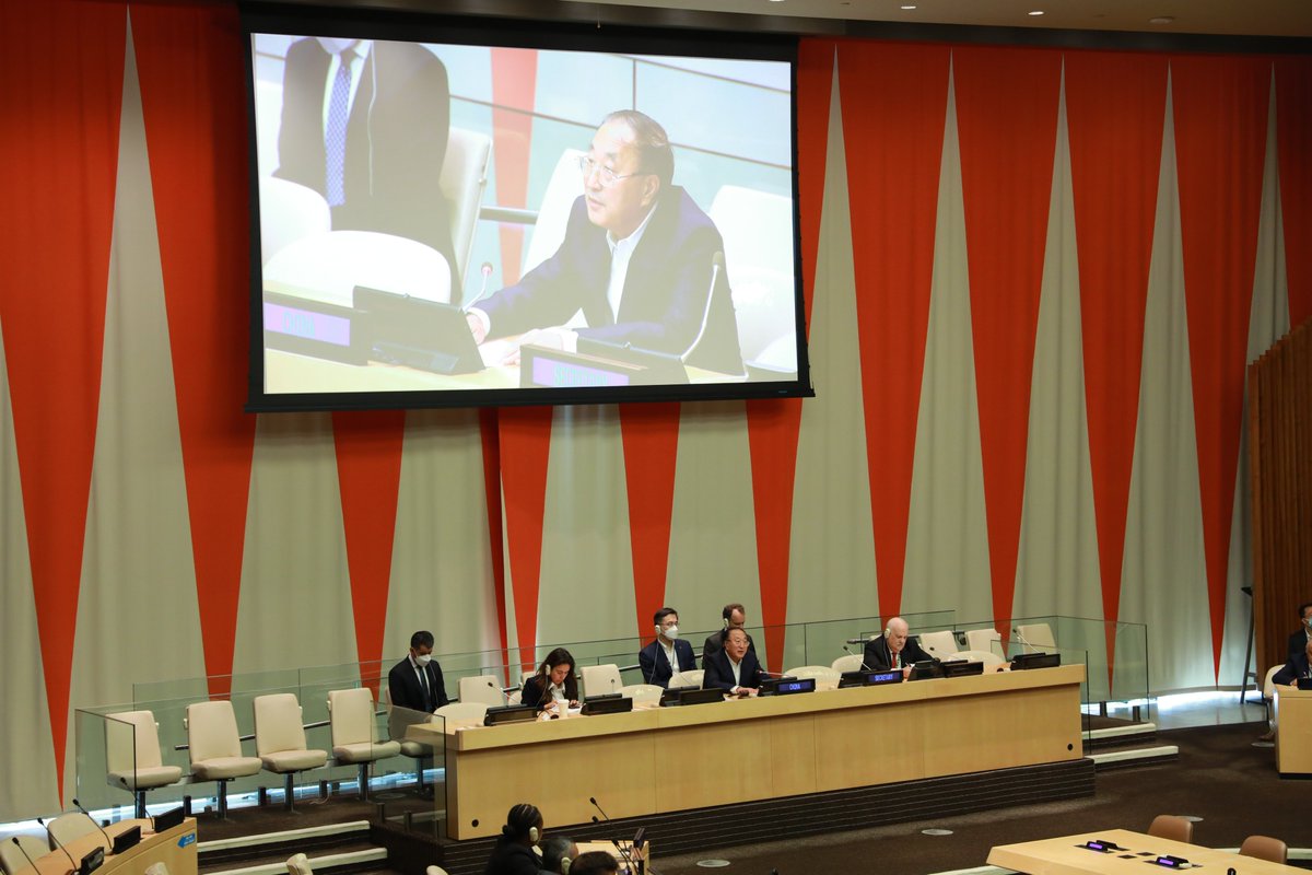 ChinaAmbUN19_24's tweet photo. Briefed member states on #UNSC work in August.

I thank Amb Nusseibeh🇦🇪Amb Costa🇧🇷 for the briefings, and thank colleagues at #UNSC and wider UN membership for the support. Challenging times call for a stronger #UNSC whose strength comes from dialogue, trust, unity &amp; cooperation. https://t.co/ZlqlsAvGHh