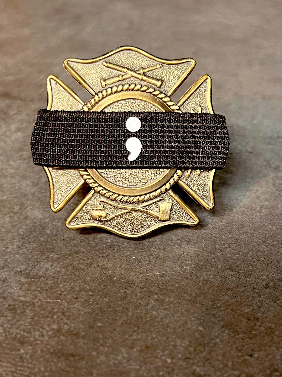 Suicide is an epidemic and firefighters are first responders dealing with all its aspects. This awareness / mourning band is a tool for communicating community advocacy and prevention. Mourningbands.org #SuicidePrevention #iaff #iwilllisten