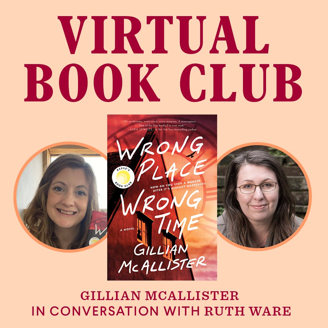 Scout Press (@scoutpressbooks) on Twitter photo Our very own <a href="/RuthWareWriter/">Ruth Ware</a> will be moderating <a href="/ReesesBookClub/">Reese's Book Club</a> discussion for the August 2022 pick WRONG PLACE, WRONG TIME with author <a href="/GillianMAuthor/">Gillian McAllister</a>!
Join them tomorrow (9/1) at 2 pm ET! 📖
Link here: spr.ly/6011MJrGS Our very own <a href="/RuthWareWriter/">Ruth Ware</a> will be moderating <a href="/ReesesBookClub/">Reese's Book Club</a> discussion for the August 2022 pick WRONG PLACE, WRONG TIME with author <a href="/GillianMAuthor/">Gillian McAllister</a>!
Join them tomorrow (9/1) at 2 pm ET! 📖
Link here: spr.ly/6011MJrGS