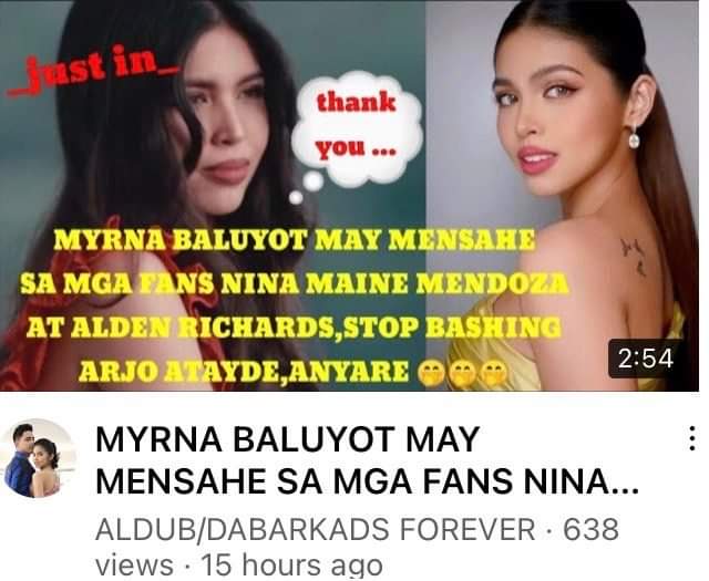 To ALDUBNation MB obviously is promoting Armaine already &amp; is now a BASHER OF ALDEN RICHARDS...  so for ALDUB LOVERS.. pls block her socmed accounts.. 
#ALDUB372ndWeeksary 
#BOYCOTTMZETxAPTxGMA541