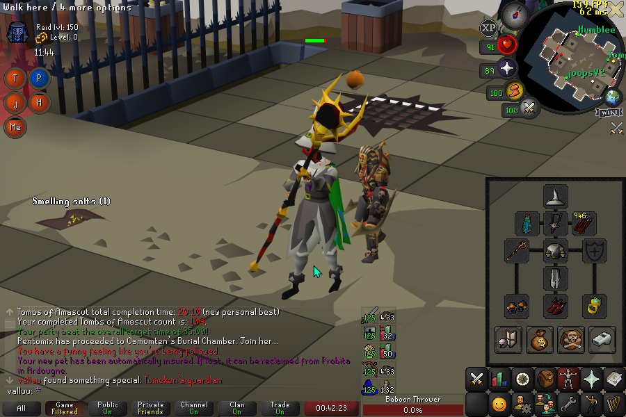 #20 ToA pet 109kc first raids pet i didn't go dry on. we take those