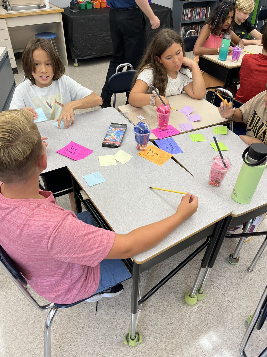 We are off to a great start in 5D!  Working together to create our classroom expectations. #Firstdayofschool