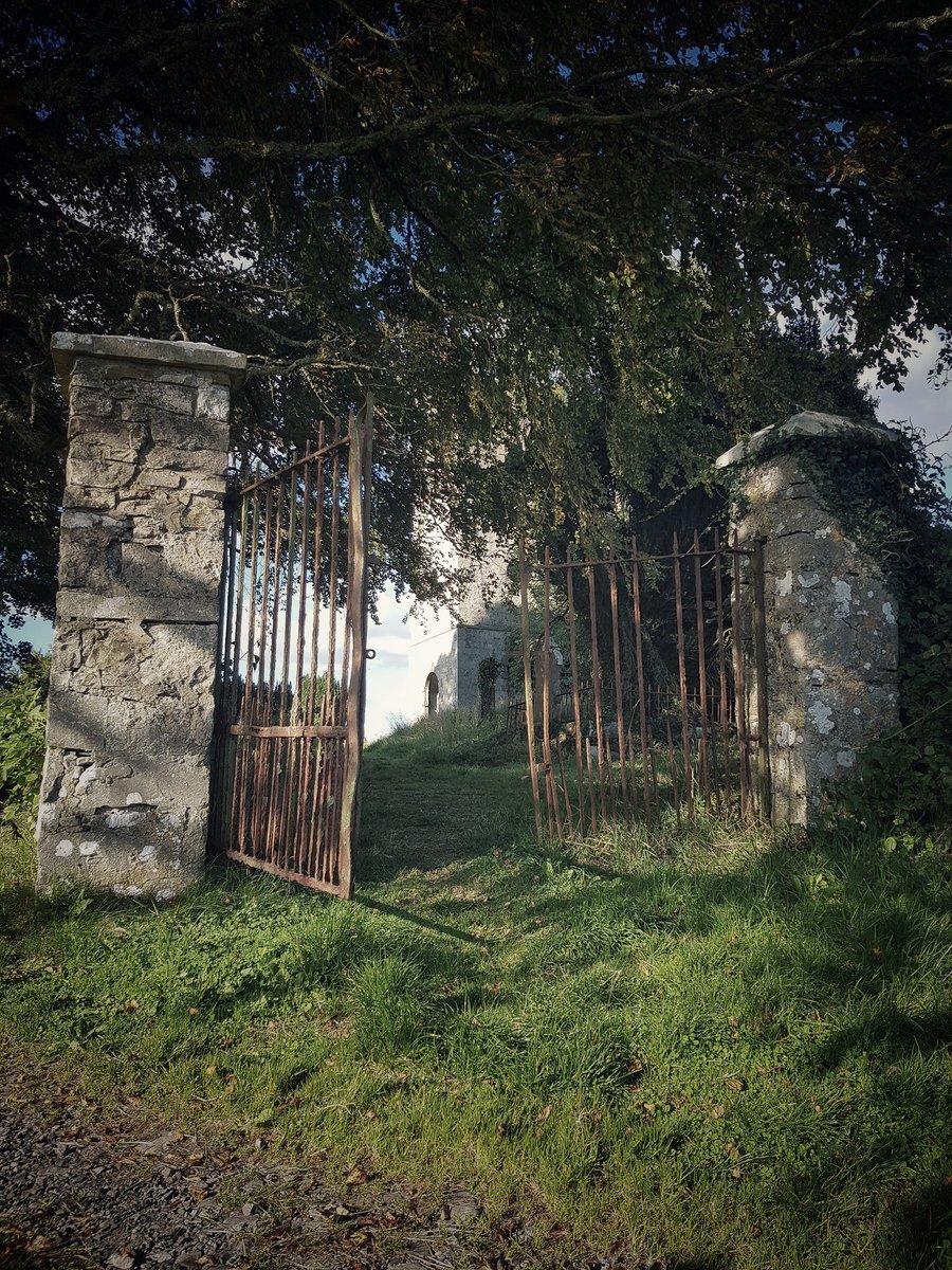 Recording some haunted sounds using a radio to transmit creepy noises and a synthesizer in a very fitting location. This derelict church and graveyard dates as far back as the 6th century. There are hundreds of years of history imbued into the sonic atmosphere of this place.