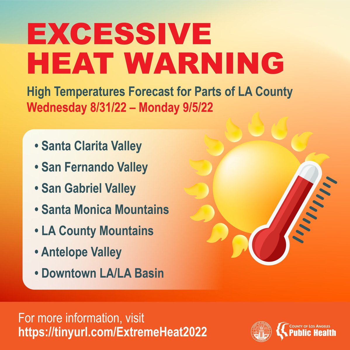 ❗️EXCESSIVE HEAT WARNING ☀️ With September bringing searing heat to the beach through Monday, 9/5, Joslyn Community Center has been designated a cooling center in Manhattan Beach. Visit our website for cooling center days &amp; hours below: manhattanbeach.gov/Home/Component…