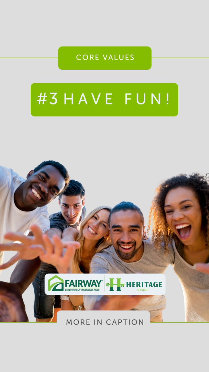 Who would have thought "fun" would be a core value of a highly productive mortgage company? We work hard but we make sure to always make time for fun because it helps keep us positive, happy, and productive. 

Join us. We have a great time!