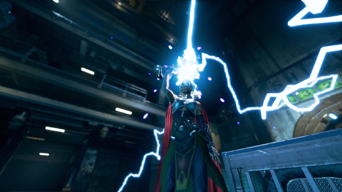 mammothego's tweet photo. TFW you hear about Thordis but you already got the 🔥🔥🔥 
@PlayAvengers 
#janefoster #mightythor #gamephotography #notshook https://t.co/4xMqRhudnO