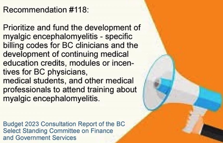 mefmbc's tweet photo. @MEFMBC is grateful for the BC Finance Minister, Selina Robinson, the BC Select Standing Committee on finance and #BCMLA for including #MyalgicEncephalomyelitis  in the 2023 #BCBudget recommendations. 1/ https://t.co/wg2cGMeuXx