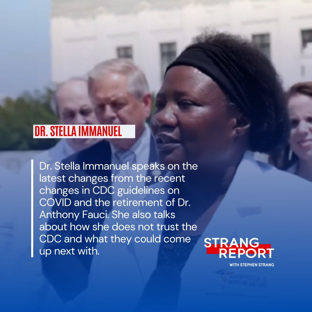 sstrang's tweet photo. "I Believe Dr. Stella Immanuel and Frontline Doctors Have Been Vindicated and Deserve an Apology"
Read it now โก https://t.co/9qJI9ZPuAL
#apology #vindication #victory #strangreport #charismanews #StellaImmanuel https://t.co/O8odZ4NhRj