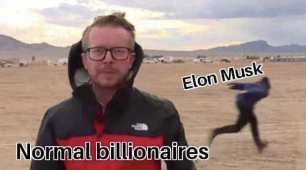 teslaownersSV's tweet photo. There are the normal billionaires and then…. @elonmusk https://t.co/fHq71zUedZ
