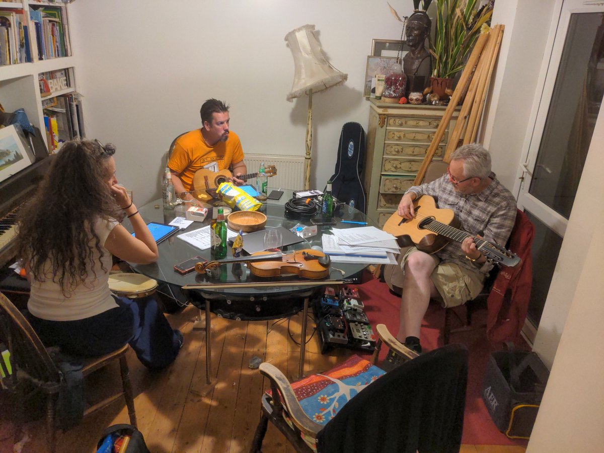 Wishing we were Rio Bound ... Ooh a new song. First rehearsal after the holidays! #newsong #rehearsing