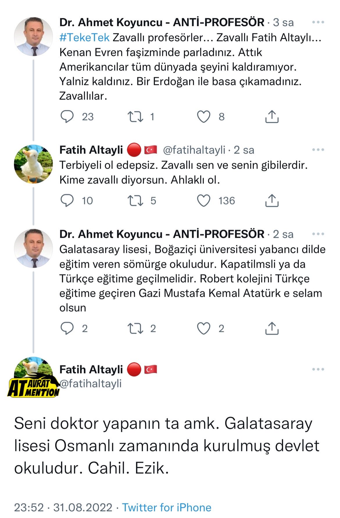 At, Avrat, Mention on X: Fatih Altaylı biraz gergin... 🤔  t.cozw5C4ND3Cq  X