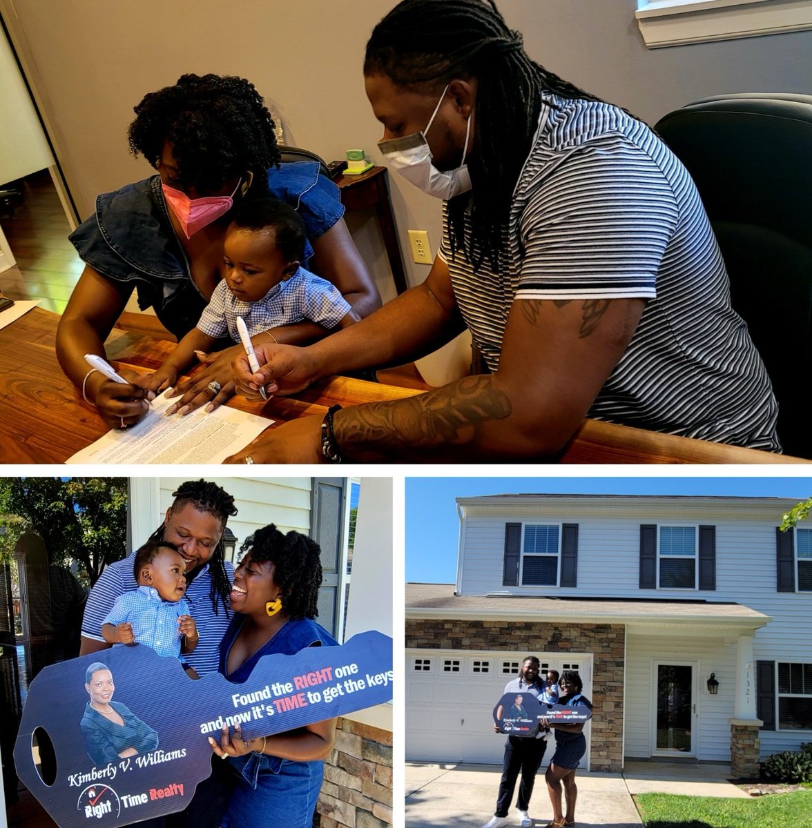 TimeToBuyaHouse's tweet image. 𝗜𝘁'𝘀 𝗖𝗟𝗢𝗦𝗜𝗡𝗚 𝗗𝗔𝗬! Celebrating the beginning of generational wealth and creating a legacy for their son Treyce! Please join me in congratulating Grace and Cecyll on becoming homeowners! 
#EXPERIENCEMATTERS #KimSellzHouses #RightTimeRealty #Realtor  #Raleigh #Durham